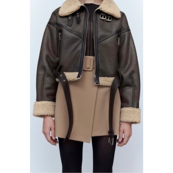 Zara | Jackets u0026 Coats | Zara Double Sided Short Belted Jacket | Poshmark